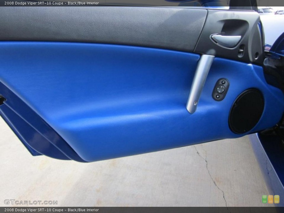 Black/Blue Interior Door Panel for the 2008 Dodge Viper SRT-10 Coupe #47039691