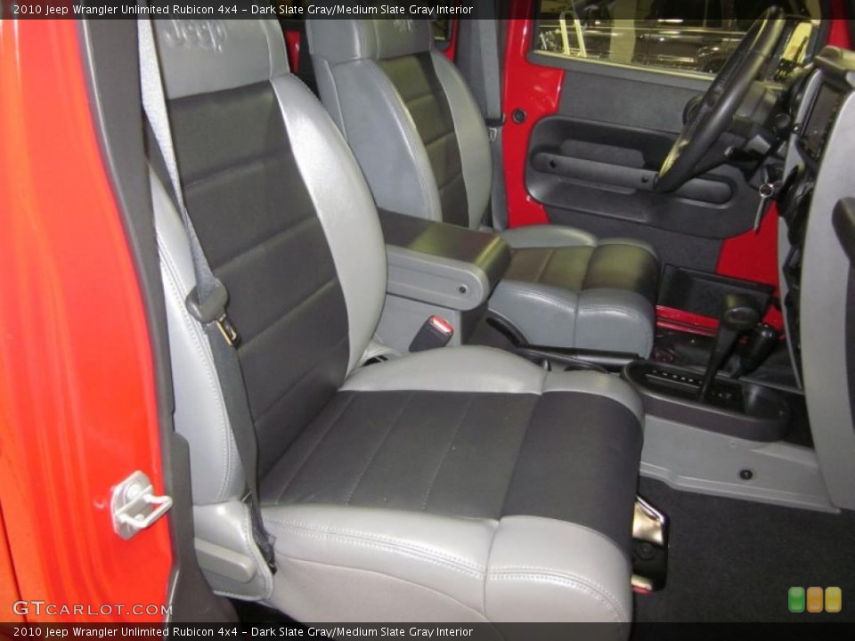 Dark Slate Gray/Medium Slate Gray Interior Photo for the 2010 Jeep Wrangler Unlimited Rubicon 4x4 #47040516