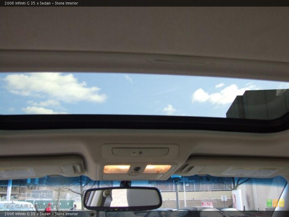 Stone Interior Sunroof for the 2006 Infiniti G 35 x Sedan #47040672