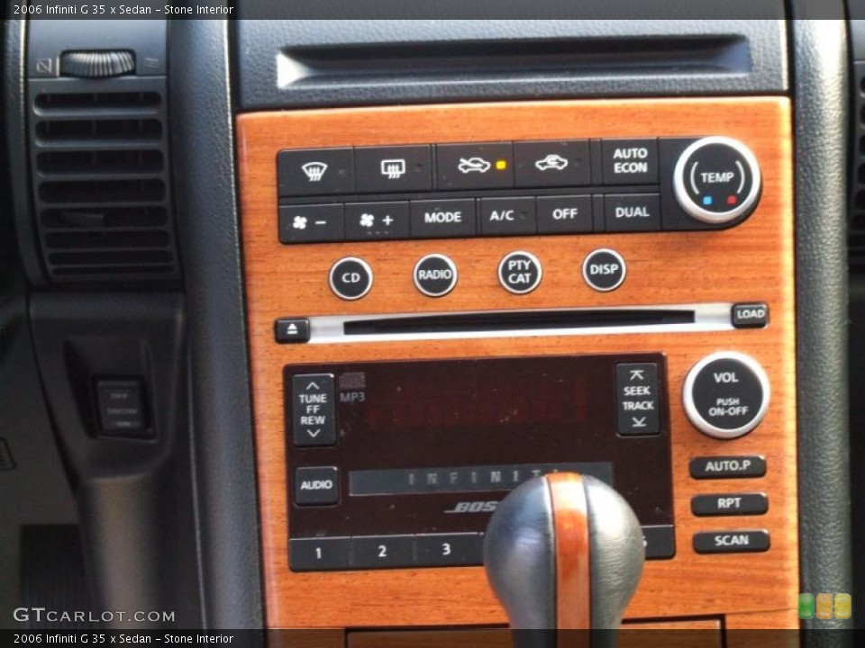 Stone Interior Controls for the 2006 Infiniti G 35 x Sedan #47040720