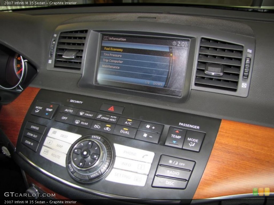 Graphite Interior Controls for the 2007 Infiniti M 35 Sedan #47042517