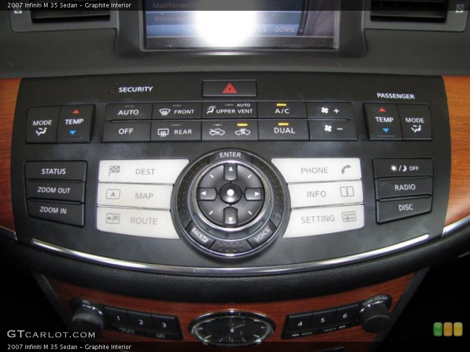 Graphite Interior Controls for the 2007 Infiniti M 35 Sedan #47042535