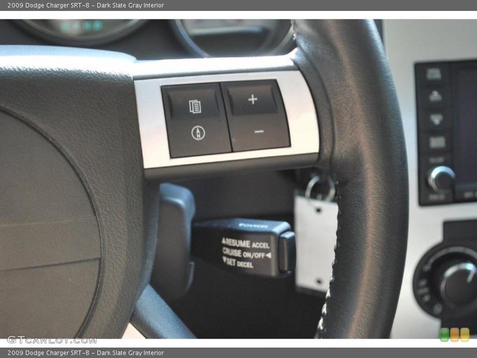 Dark Slate Gray Interior Controls for the 2009 Dodge Charger SRT-8 #47043480