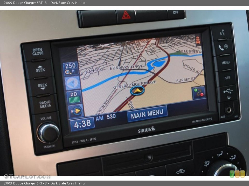 Dark Slate Gray Interior Navigation for the 2009 Dodge Charger SRT-8 #47043594
