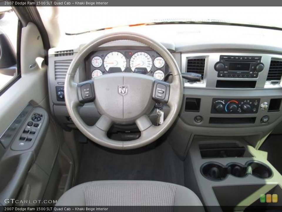 Khaki Beige Interior Dashboard for the 2007 Dodge Ram 1500 SLT Quad Cab #47044053