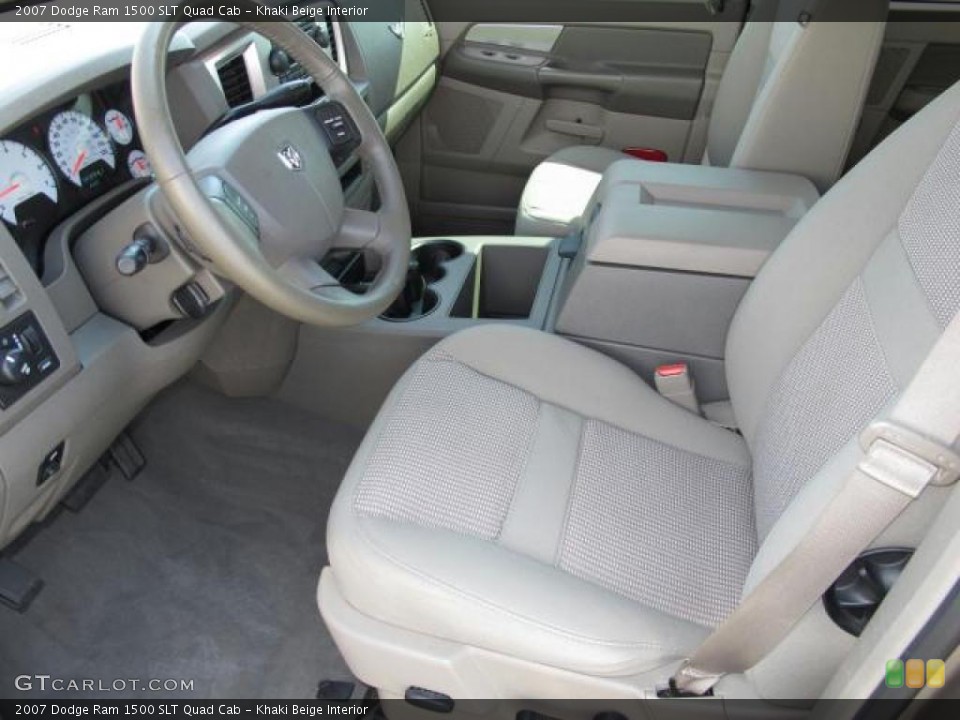 Khaki Beige Interior Photo for the 2007 Dodge Ram 1500 SLT Quad Cab #47044068