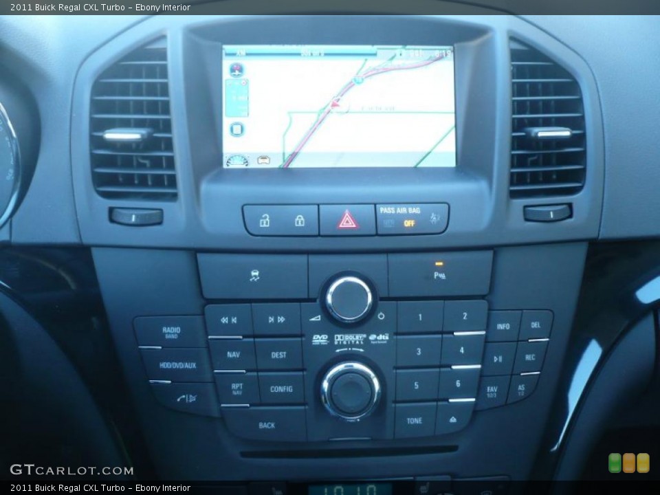 Ebony Interior Controls for the 2011 Buick Regal CXL Turbo #47045094