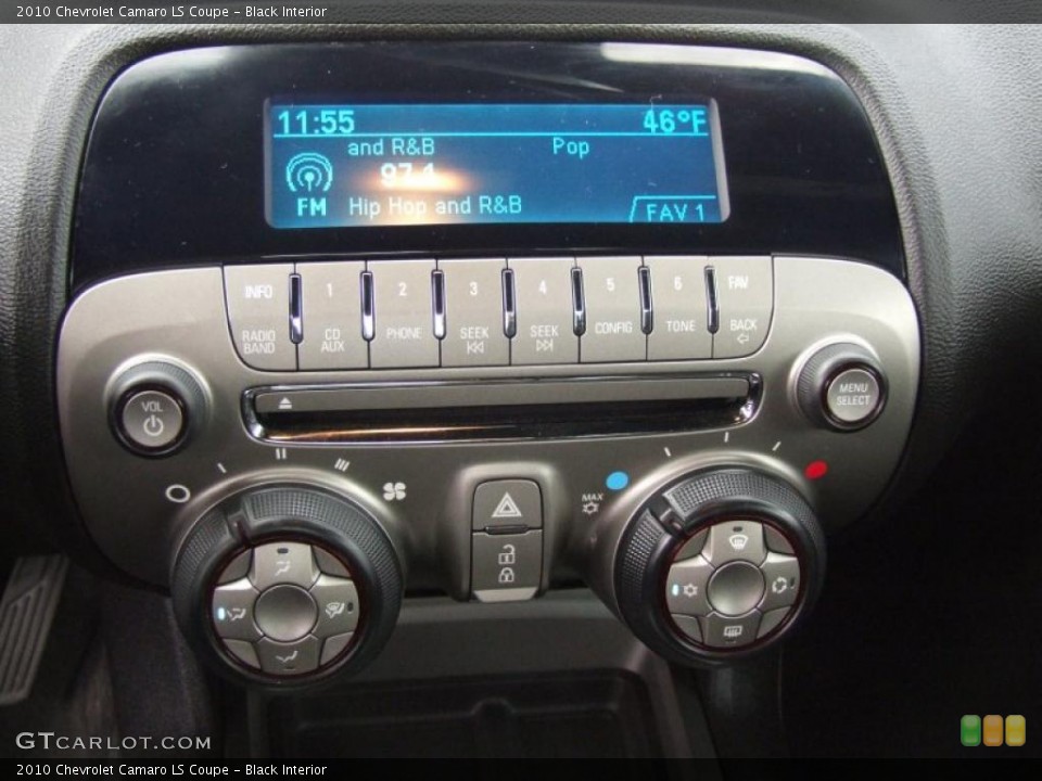 Black Interior Controls for the 2010 Chevrolet Camaro LS Coupe #47046669