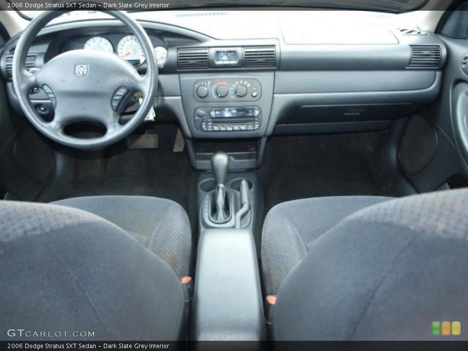 Dark Slate Grey Interior Dashboard for the 2006 Dodge Stratus SXT Sedan #47046948