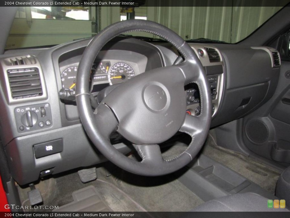 Medium Dark Pewter Interior Steering Wheel for the 2004 Chevrolet Colorado LS Extended Cab #47047411