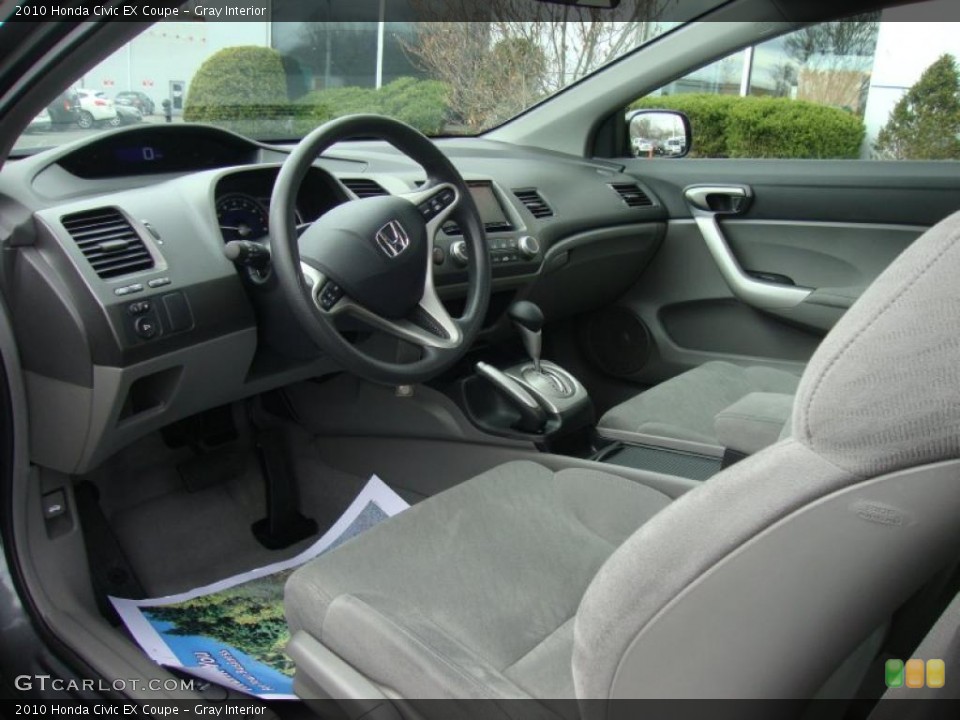 Gray Interior Photo for the 2010 Honda Civic EX Coupe #47048967