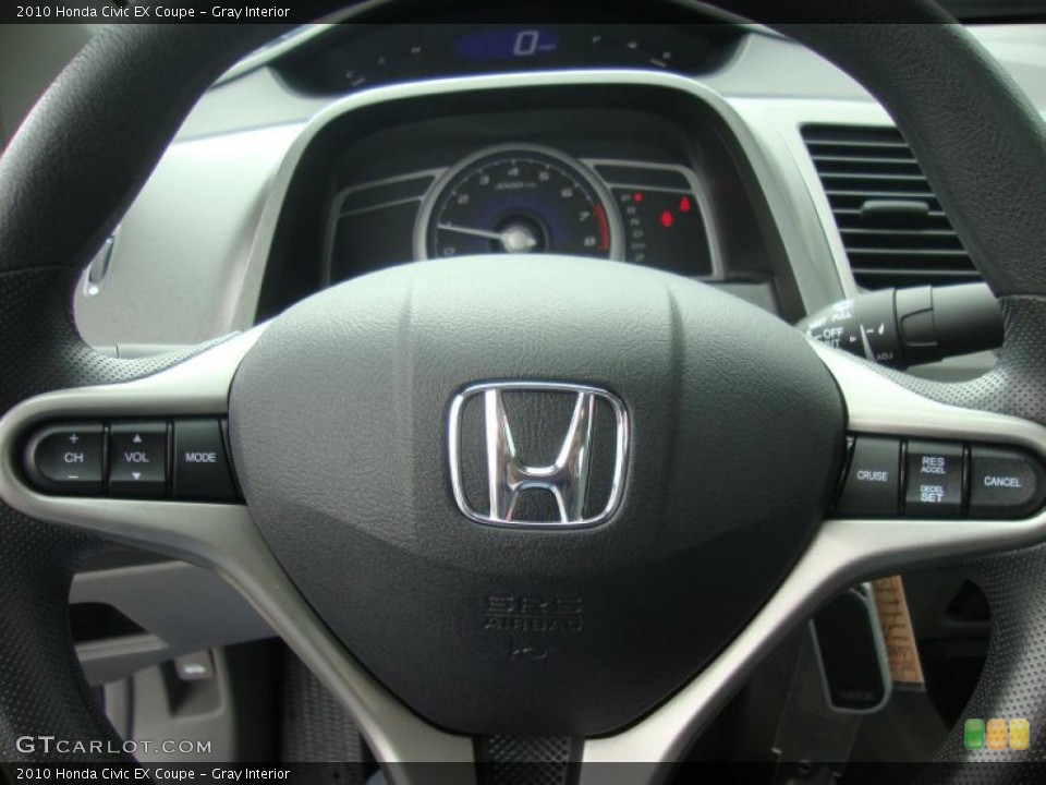 Gray Interior Controls for the 2010 Honda Civic EX Coupe #47048976