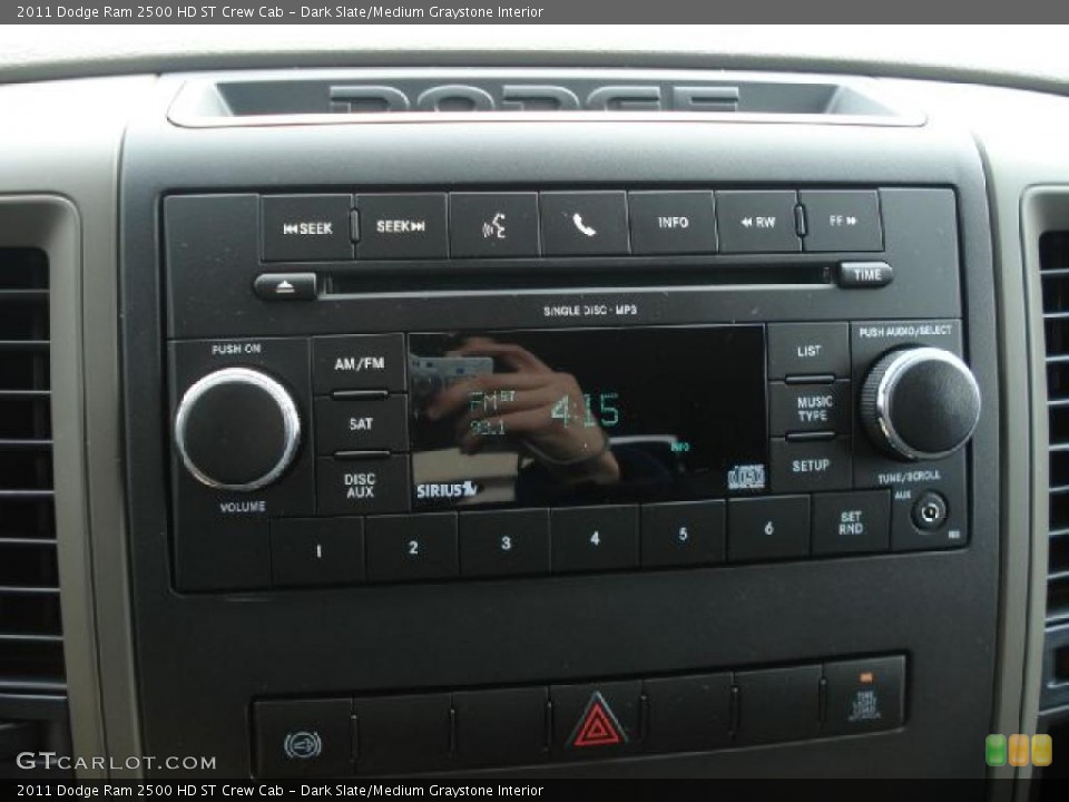 Dark Slate/Medium Graystone Interior Controls for the 2011 Dodge Ram 2500 HD ST Crew Cab #47049885