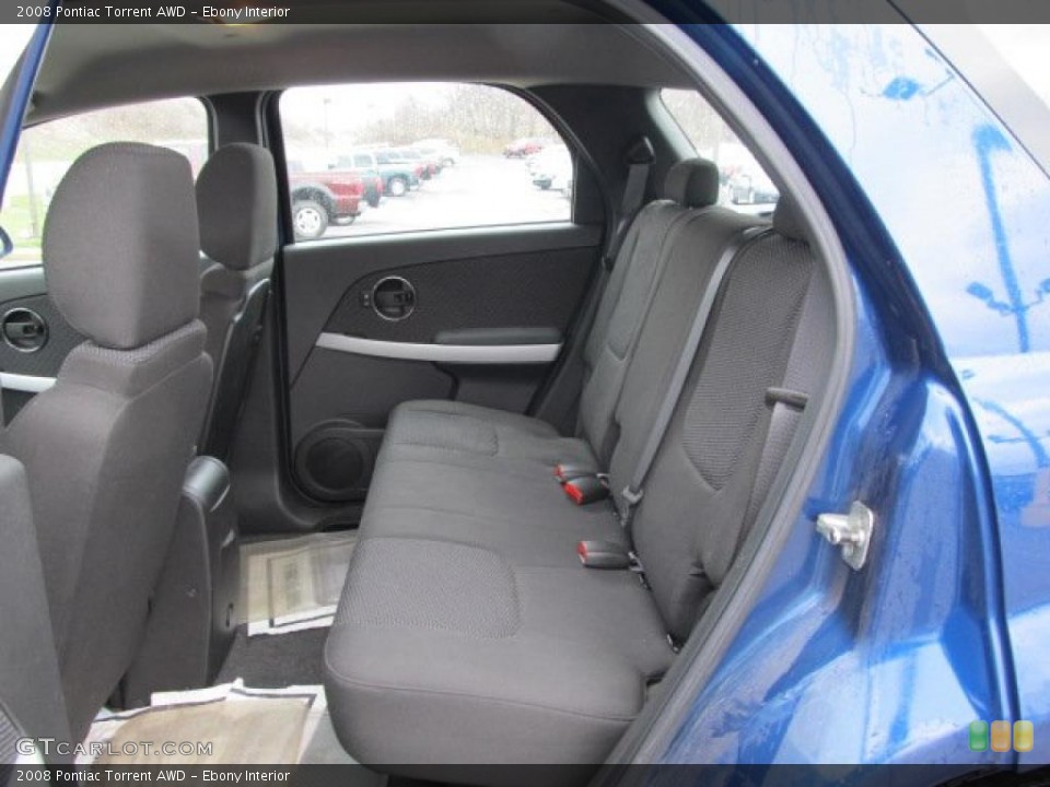 Ebony Interior Photo for the 2008 Pontiac Torrent AWD #47050254