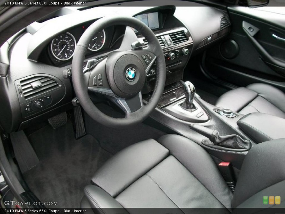 Black Interior Prime Interior for the 2010 BMW 6 Series 650i Coupe #47051895