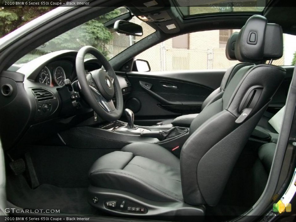 Black Interior Photo for the 2010 BMW 6 Series 650i Coupe #47051916