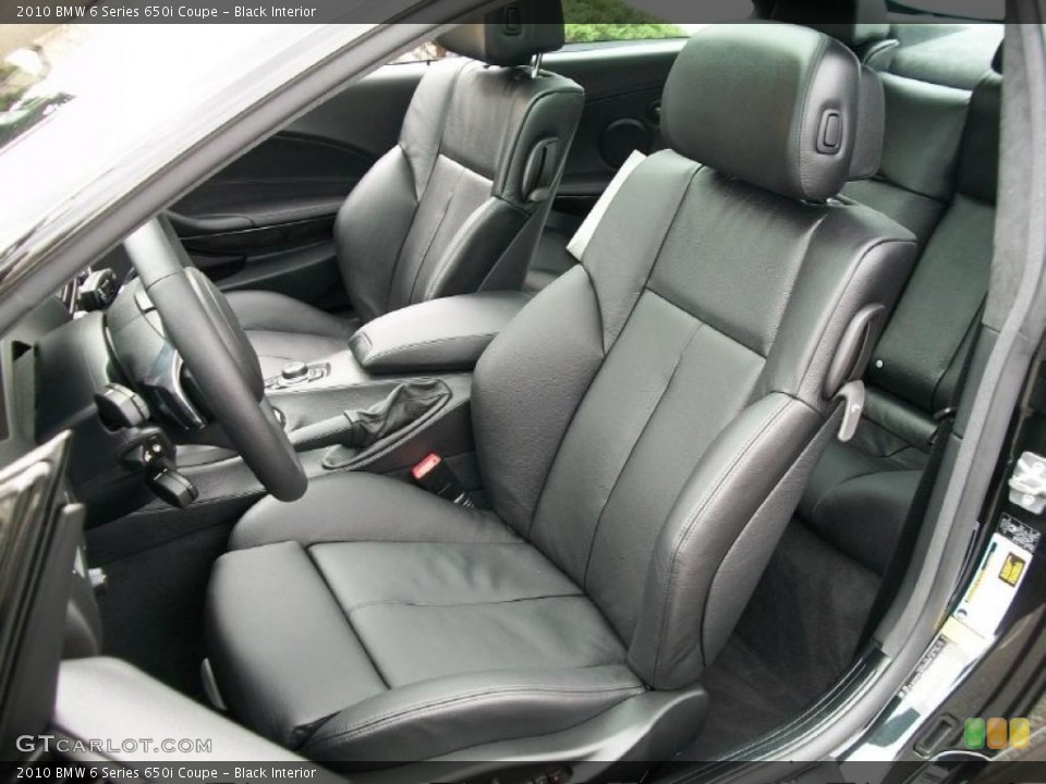 Black Interior Photo for the 2010 BMW 6 Series 650i Coupe #47051925