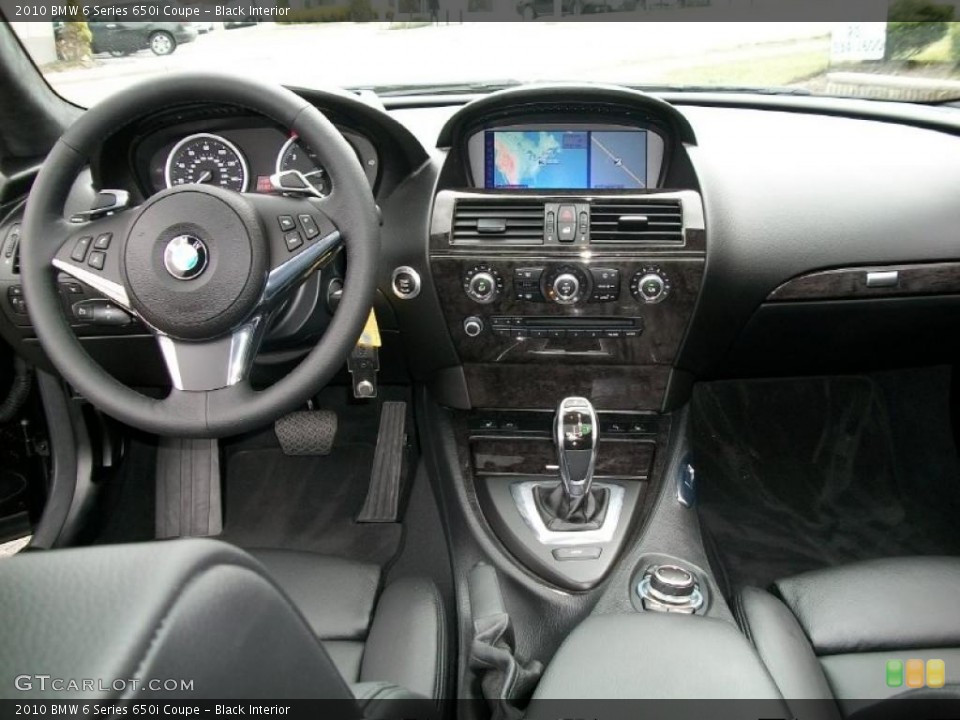 Black Interior Dashboard for the 2010 BMW 6 Series 650i Coupe #47051937