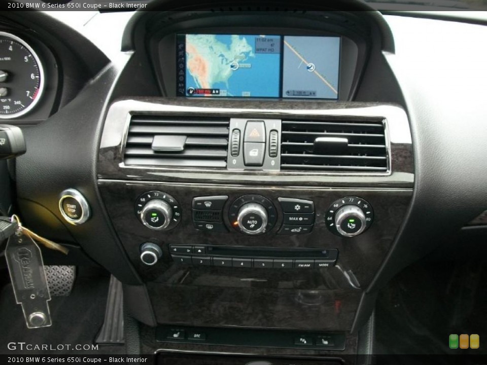 Black Interior Navigation for the 2010 BMW 6 Series 650i Coupe #47052003