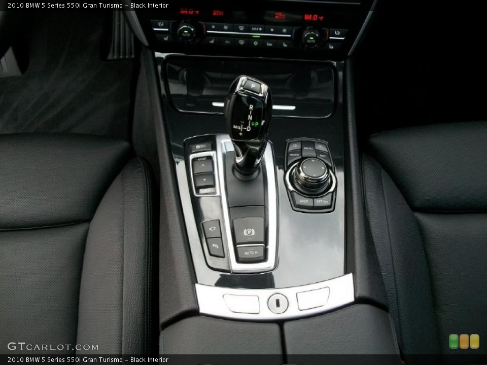 Black Interior Transmission for the 2010 BMW 5 Series 550i Gran Turismo #47052396