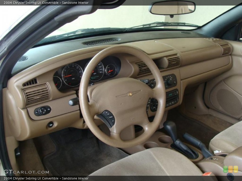 Sandstone Interior Dashboard for the 2004 Chrysler Sebring LX Convertible #47053287
