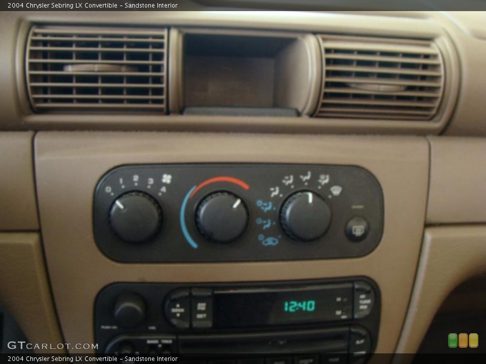 Sandstone Interior Controls for the 2004 Chrysler Sebring LX Convertible #47053296