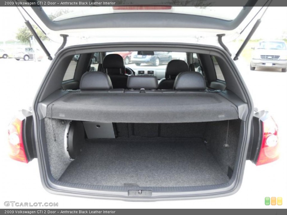 Anthracite Black Leather Interior Trunk for the 2009 Volkswagen GTI 2 Door #47053728