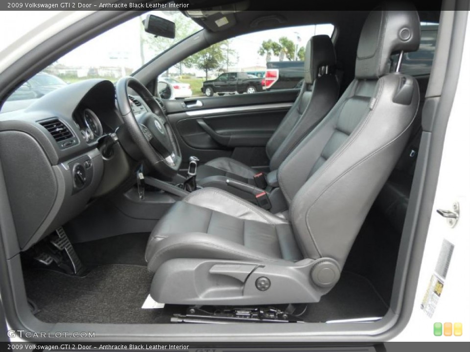 Anthracite Black Leather Interior Photo for the 2009 Volkswagen GTI 2 Door #47053758