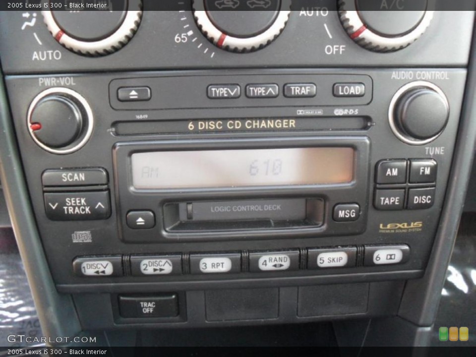 Black Interior Controls for the 2005 Lexus IS 300 #47054233