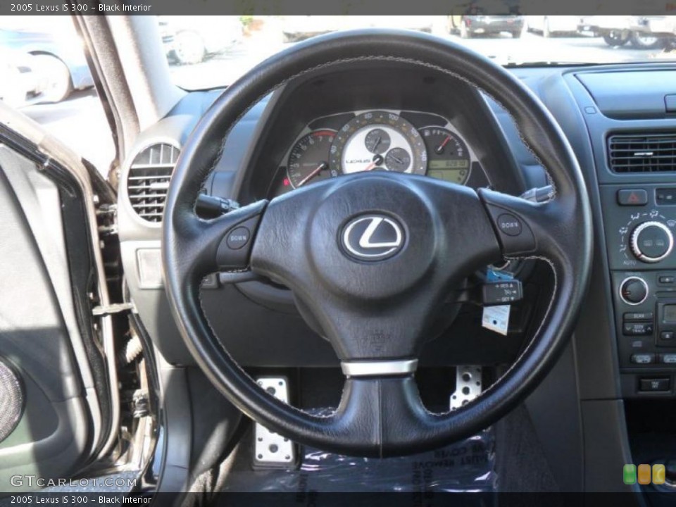 Black Interior Steering Wheel for the 2005 Lexus IS 300 #47054278
