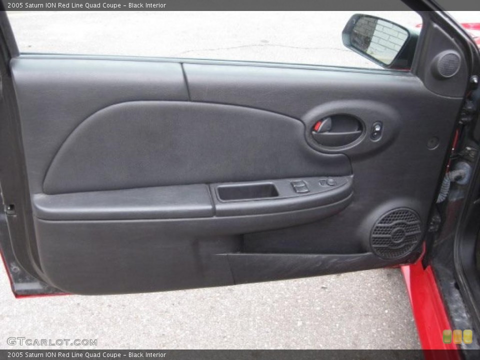 Black Interior Door Panel for the 2005 Saturn ION Red Line Quad Coupe #47054506