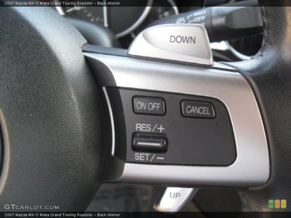 Black Interior Controls for the 2007 Mazda MX-5 Miata Grand Touring Roadster #47054581