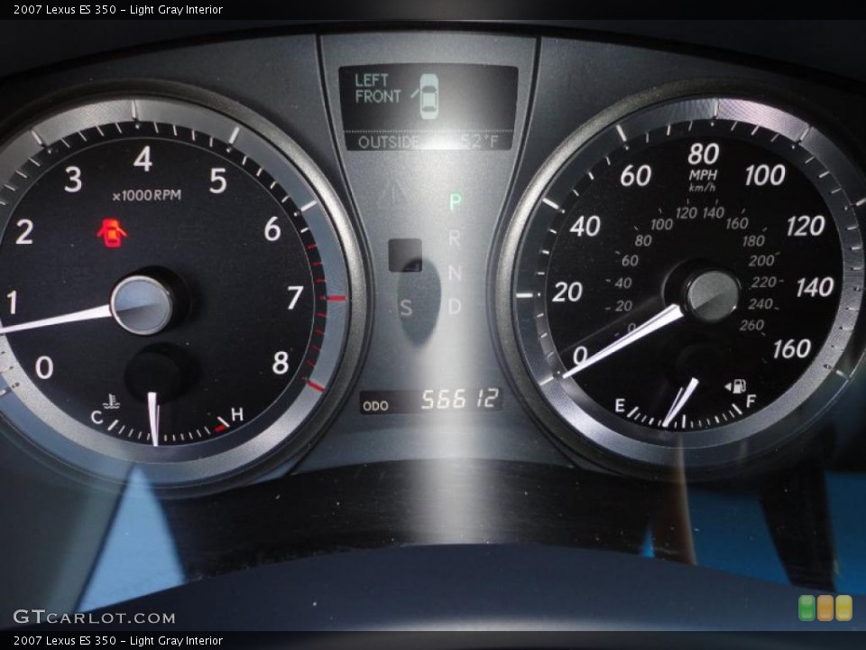 Light Gray Interior Gauges for the 2007 Lexus ES 350 #47055064