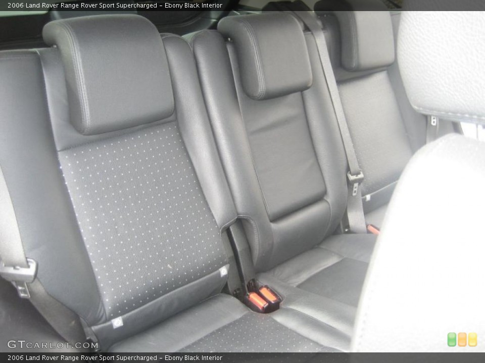 Ebony Black Interior Photo for the 2006 Land Rover Range Rover Sport Supercharged #47055493