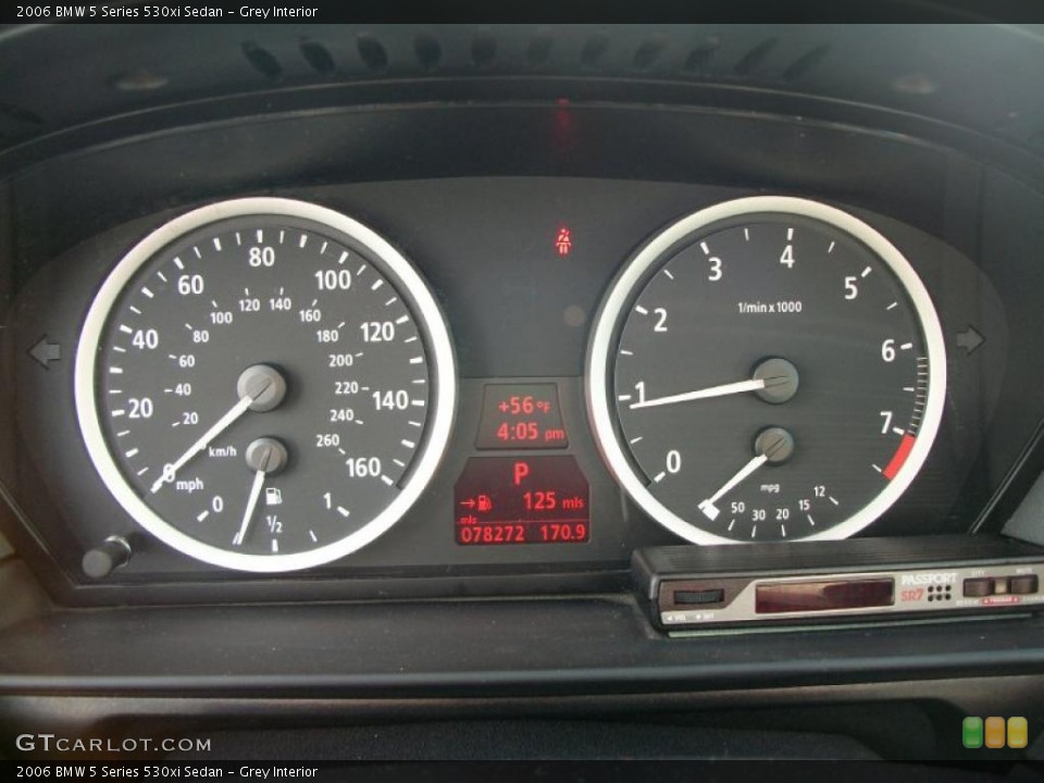 Grey Interior Gauges for the 2006 BMW 5 Series 530xi Sedan #47058743