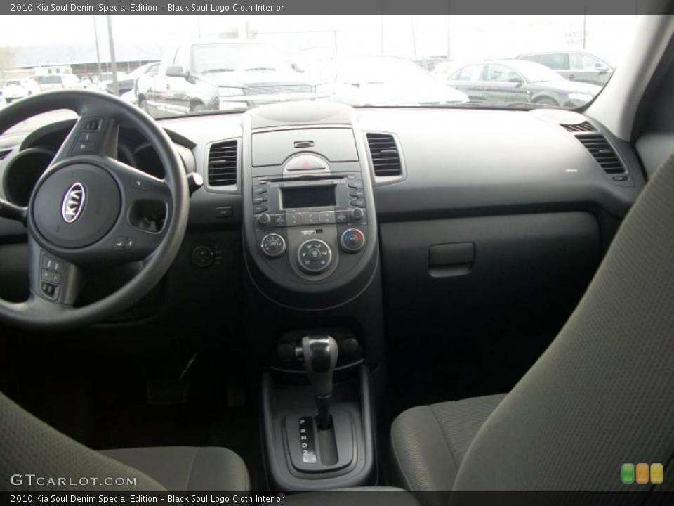 Black Soul Logo Cloth Interior Dashboard for the 2010 Kia Soul Denim Special Edition #47058953