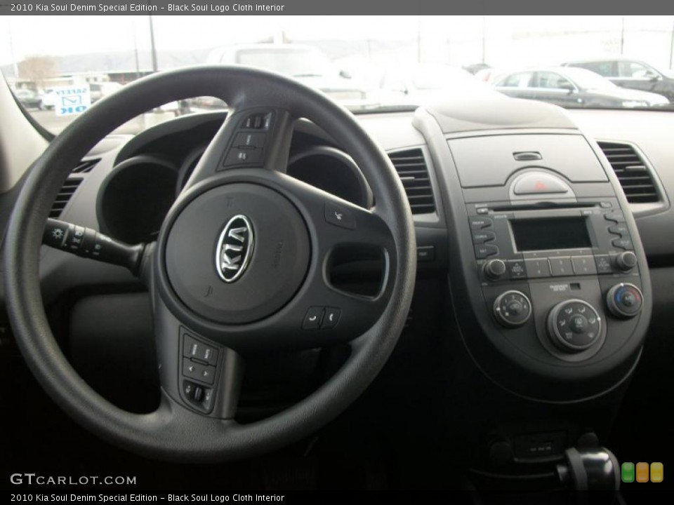 Black Soul Logo Cloth Interior Dashboard for the 2010 Kia Soul Denim Special Edition #47058977