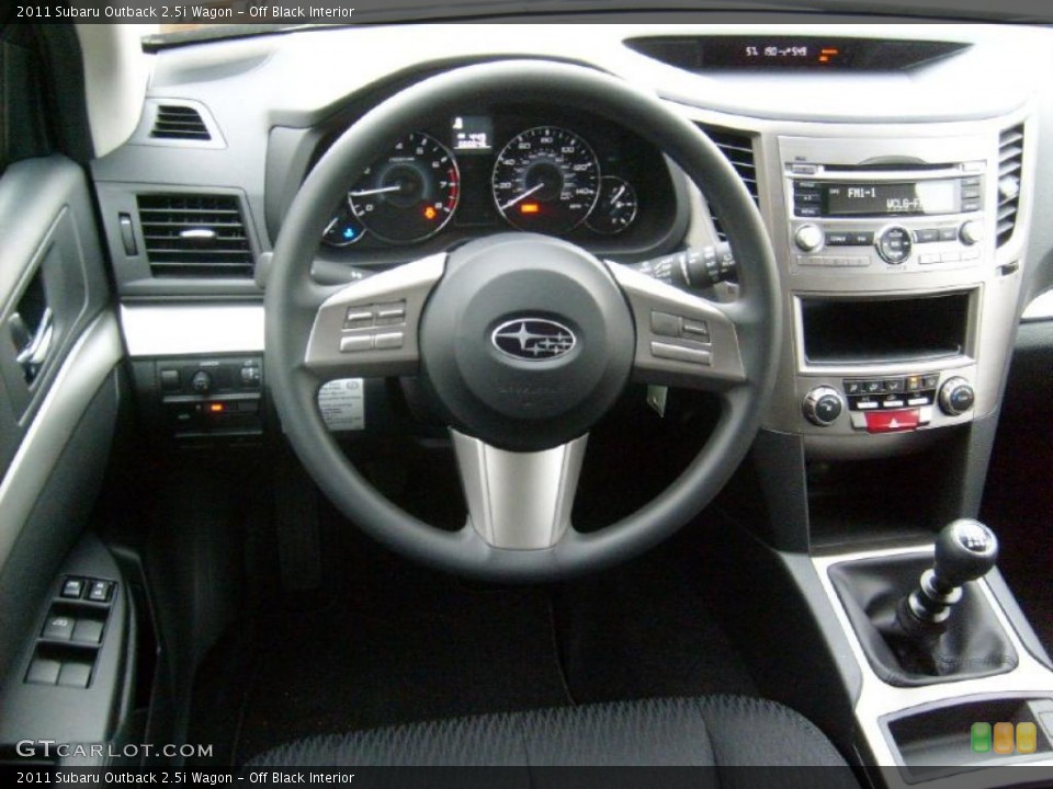 Off Black Interior Dashboard for the 2011 Subaru Outback 2.5i Wagon #47059598