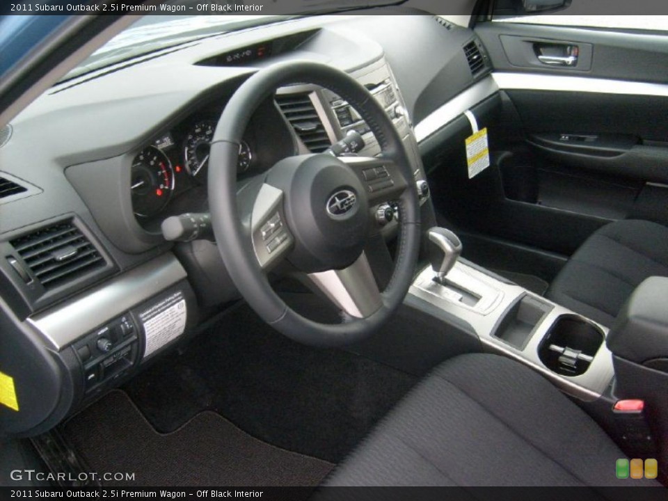 Off Black Interior Prime Interior for the 2011 Subaru Outback 2.5i Premium Wagon #47059877