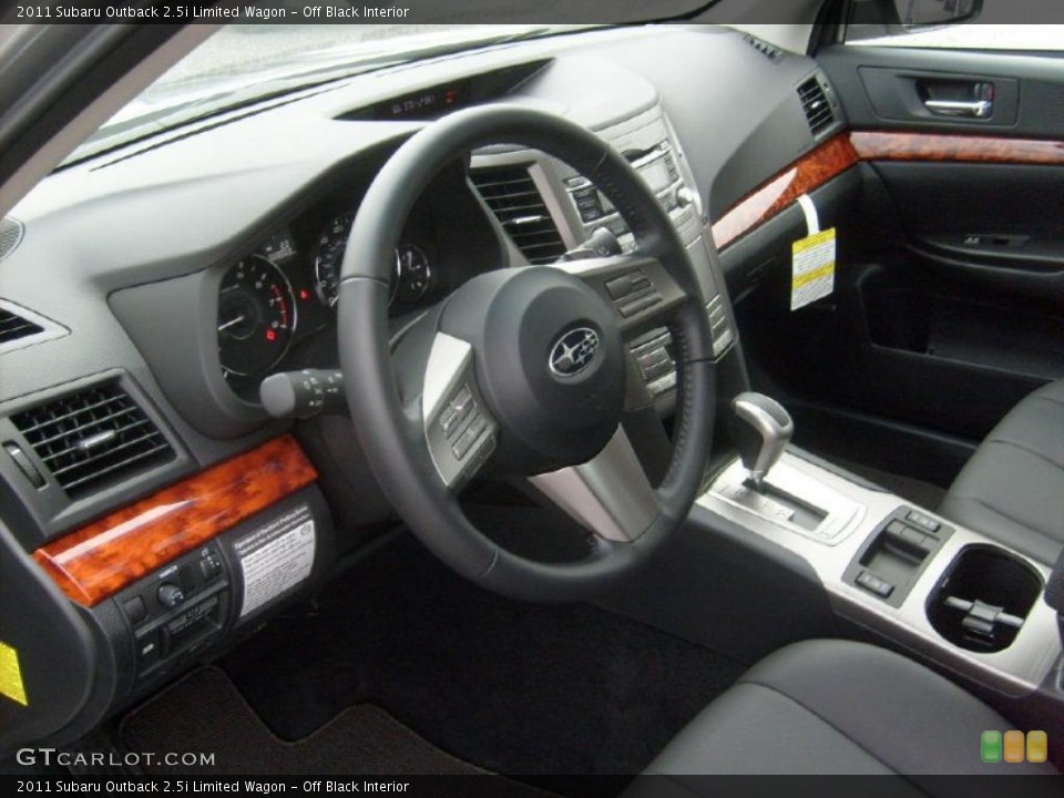 Off Black Interior Photo for the 2011 Subaru Outback 2.5i Limited Wagon #47061080