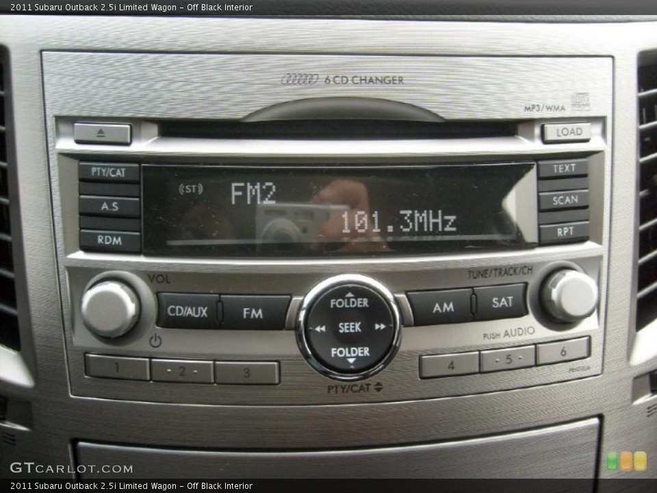 Off Black Interior Controls for the 2011 Subaru Outback 2.5i Limited Wagon #47061188