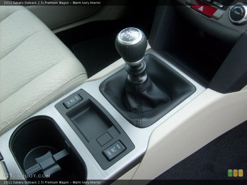 Warm Ivory Interior Transmission for the 2011 Subaru Outback 2.5i Premium Wagon #47061272