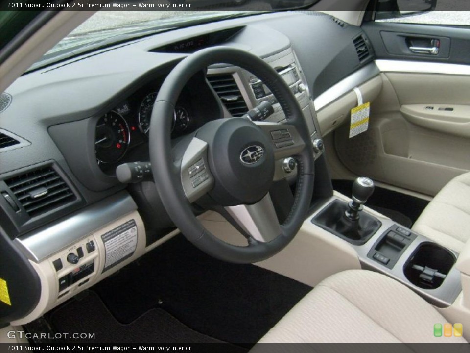 Warm Ivory Interior Photo for the 2011 Subaru Outback 2.5i Premium Wagon #47061413
