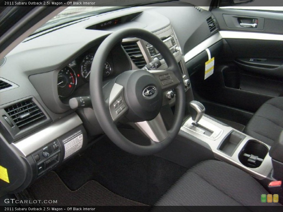 Off Black Interior Prime Interior for the 2011 Subaru Outback 2.5i Wagon #47062076