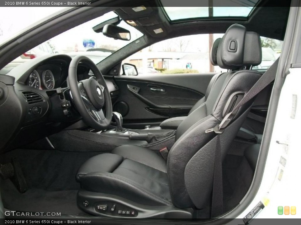Black Interior Photo for the 2010 BMW 6 Series 650i Coupe #47062229