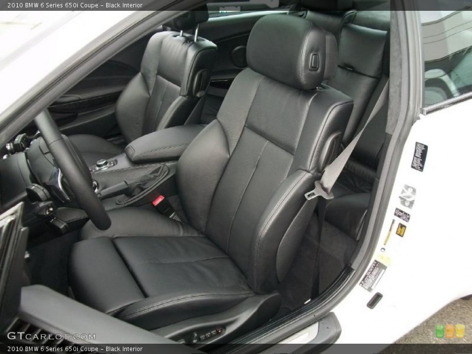 Black Interior Photo for the 2010 BMW 6 Series 650i Coupe #47062244