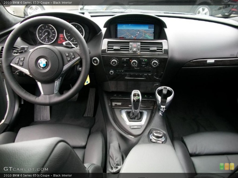 Black Interior Dashboard for the 2010 BMW 6 Series 650i Coupe #47062256