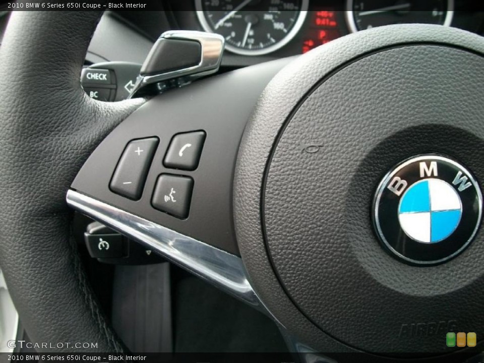 Black Interior Controls for the 2010 BMW 6 Series 650i Coupe #47062289