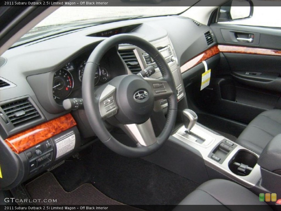 Off Black Interior Prime Interior for the 2011 Subaru Outback 2.5i Limited Wagon #47062373