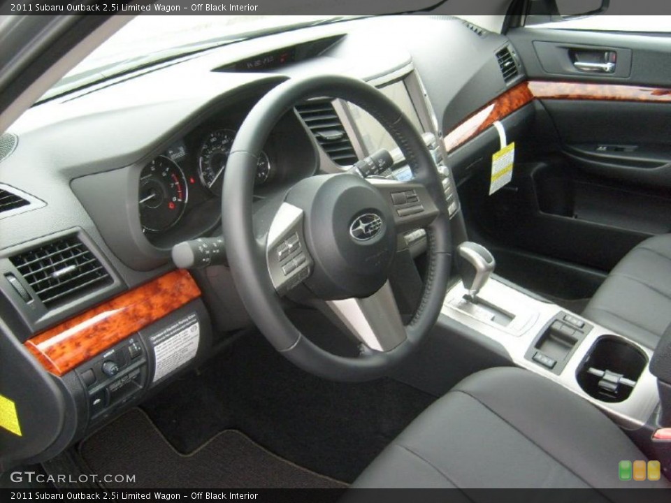 Off Black Interior Prime Interior for the 2011 Subaru Outback 2.5i Limited Wagon #47063006